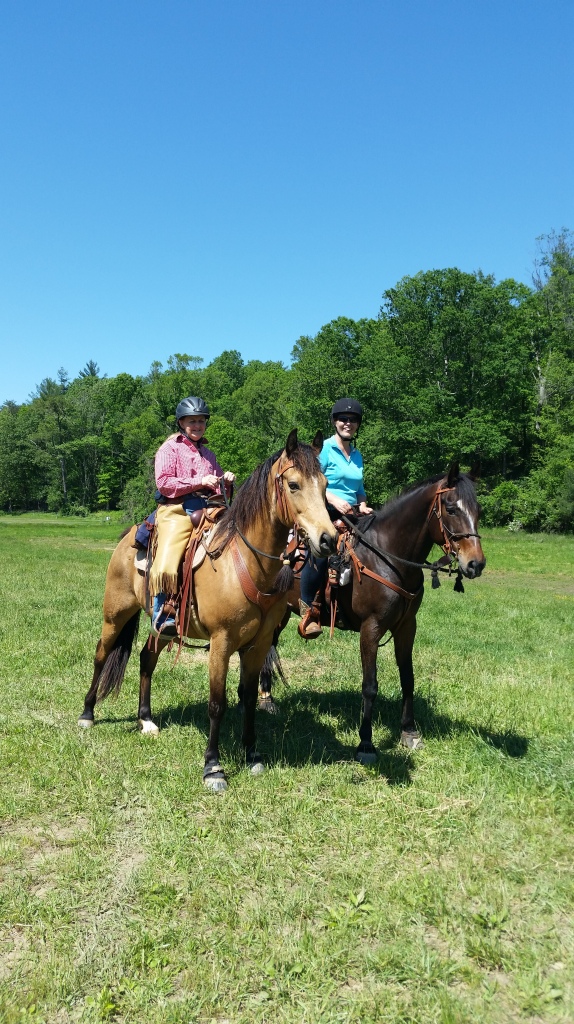 Diamond and I are on the right.  Different day, same horse.